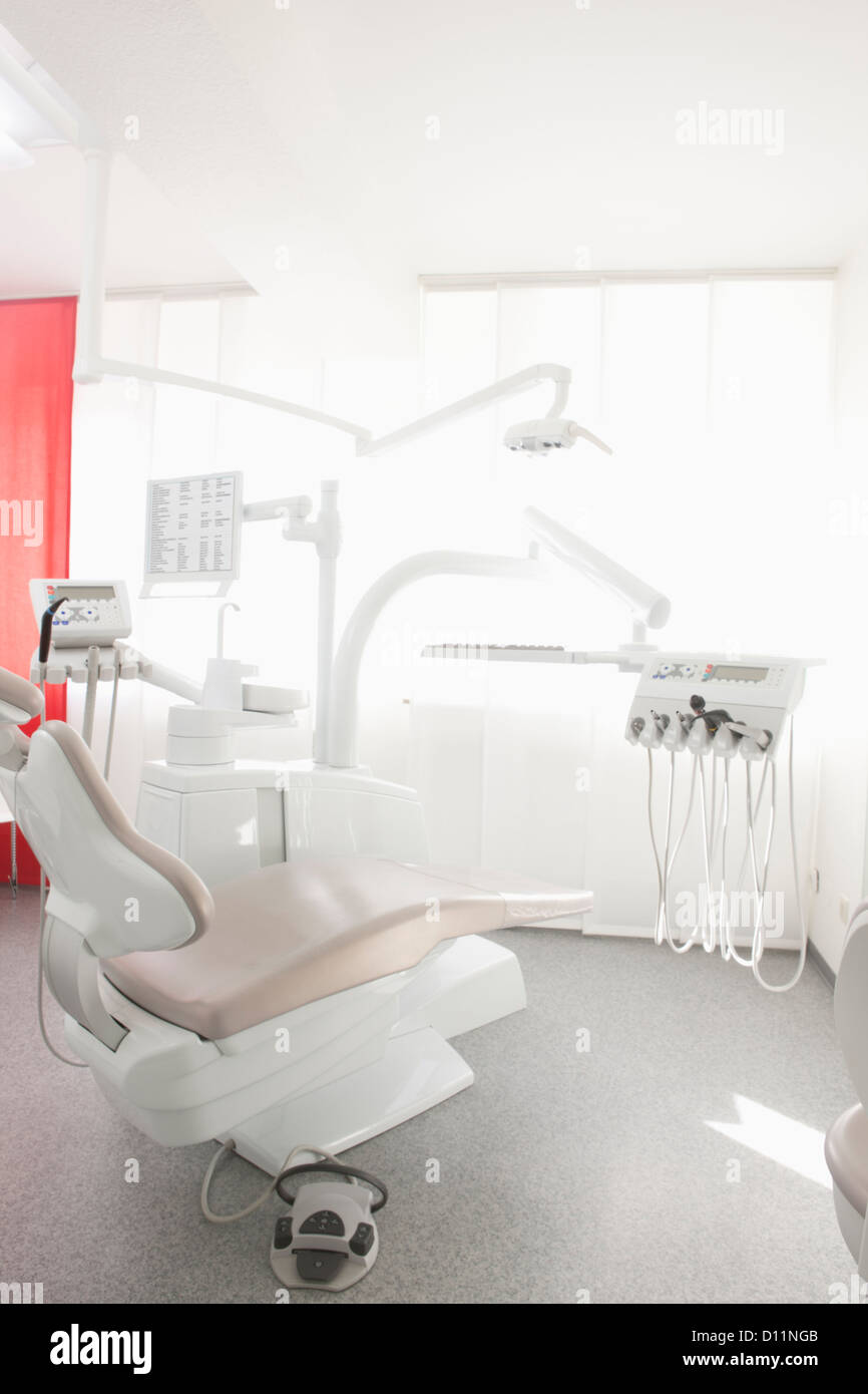 Germany, Dentist chair and equipment in dental office Stock Photo Alamy