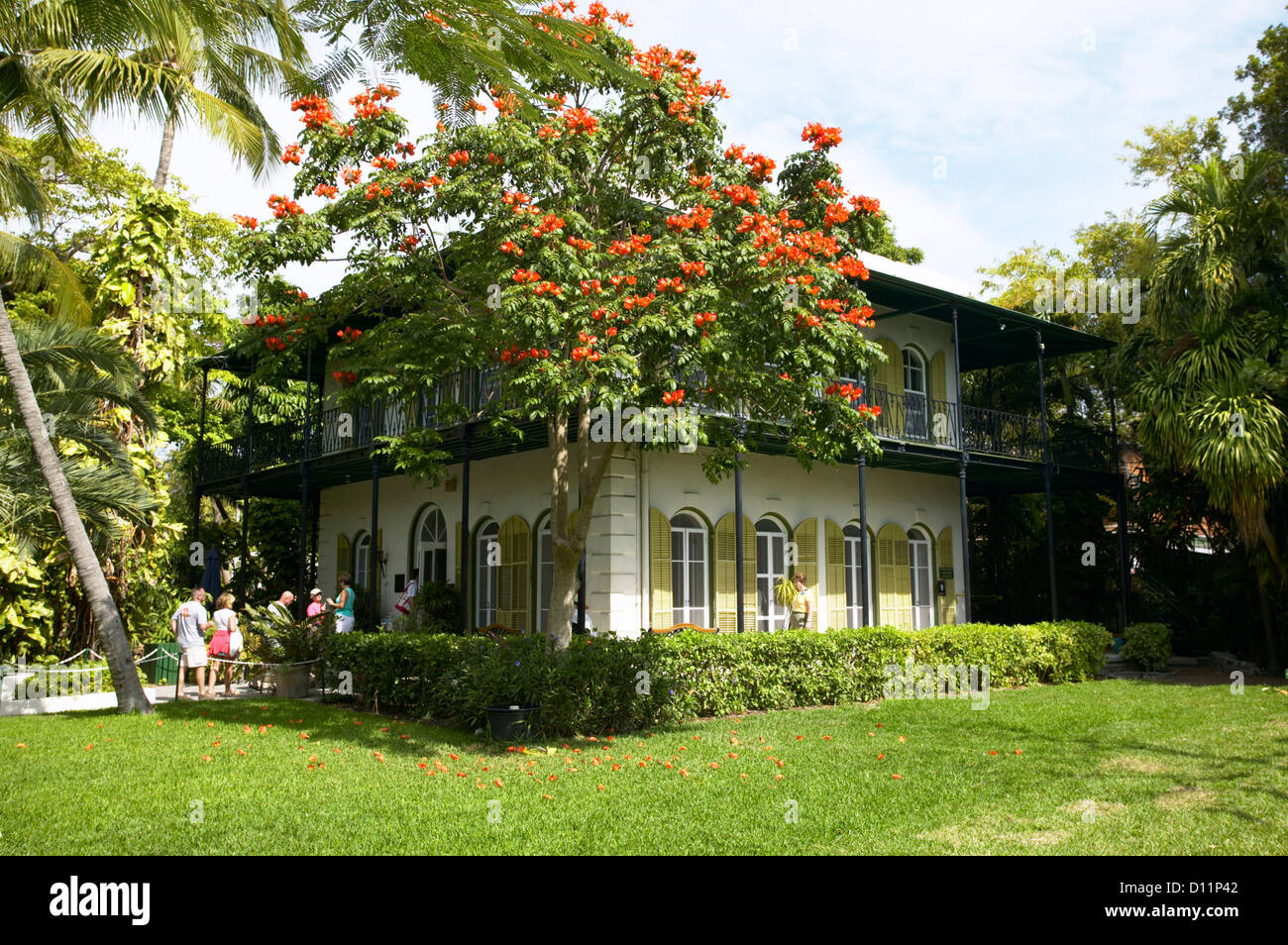 USA Florida Key West Ernest Hemingway House Stock Photo