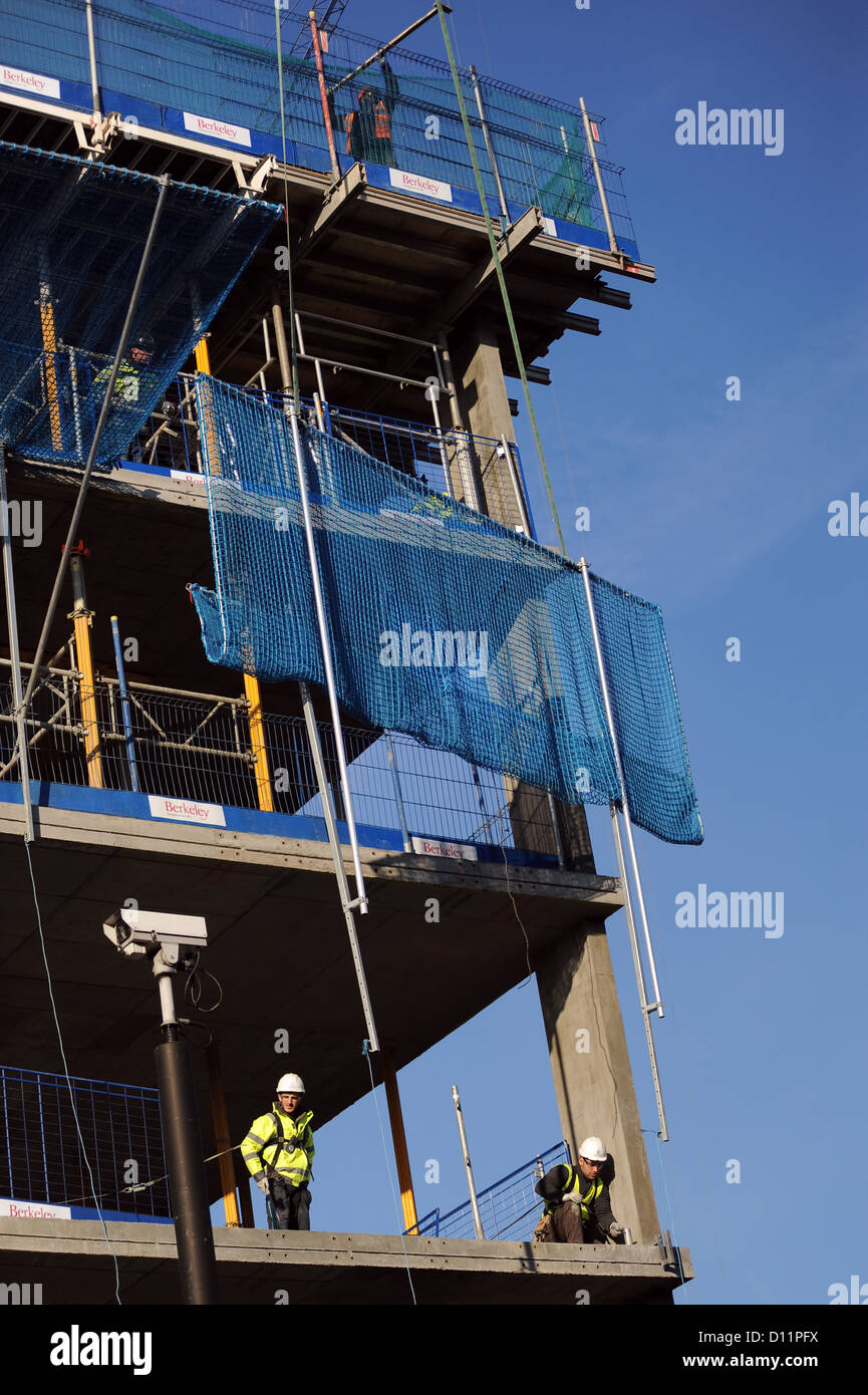 Construction site at One Tower bridge , potters field, London Se1