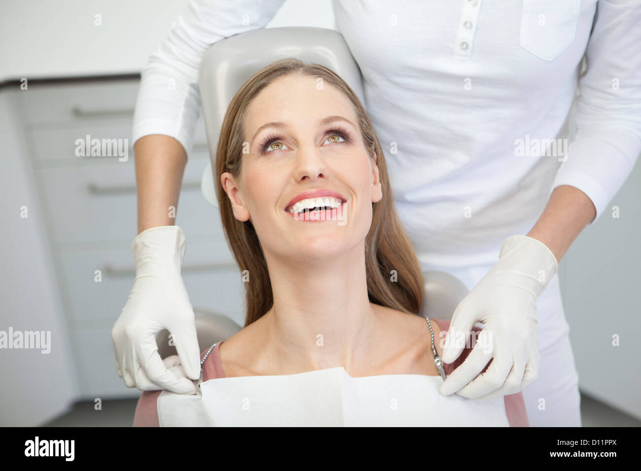 Germany, Patient and dentist in dental office Stock Photo Alamy