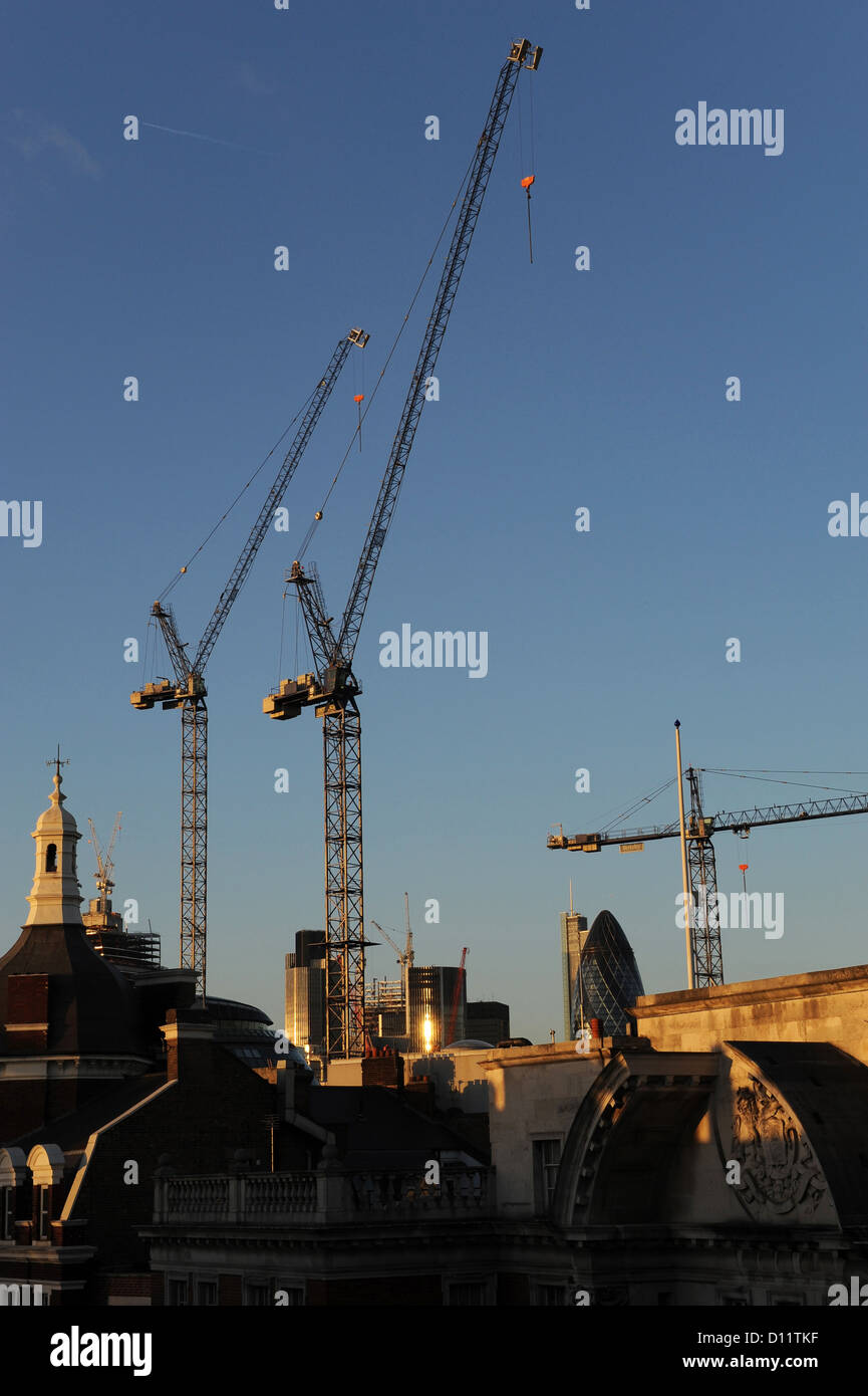 Construction site at One Tower bridge , potters field, London Se1