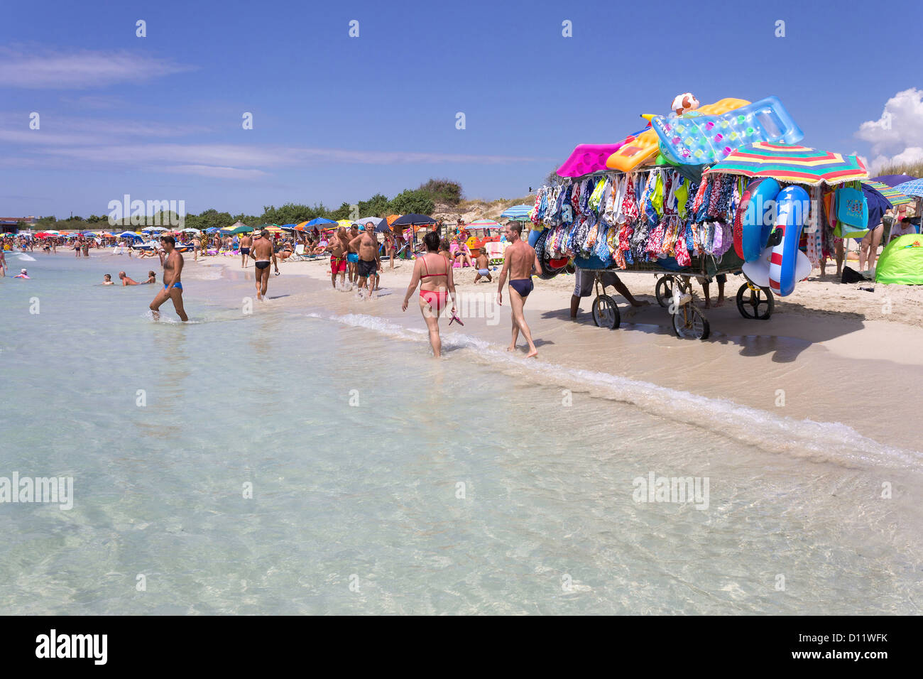 Italy, Apulia, Porto Cesareo, Punta Prosciutto beach Stock Photo - Alamy