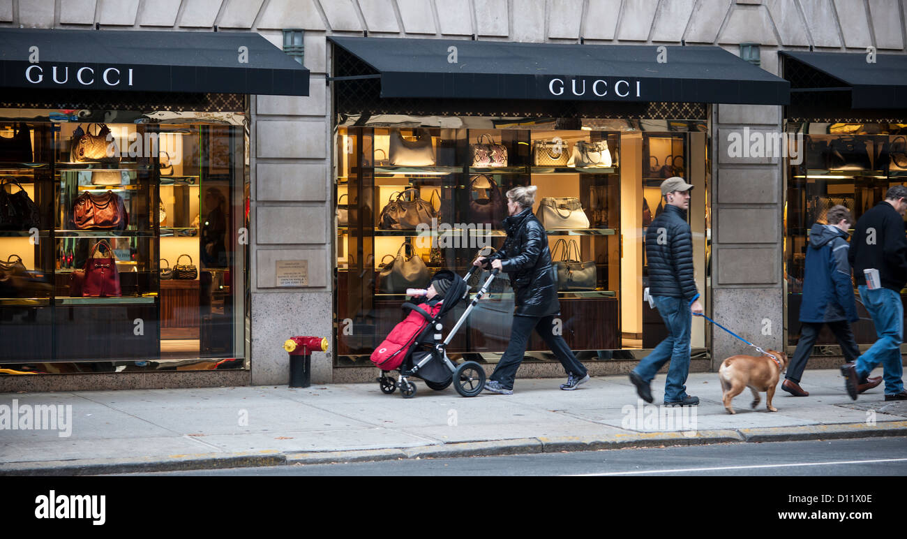 The Gucci store on Madison Avenue in 