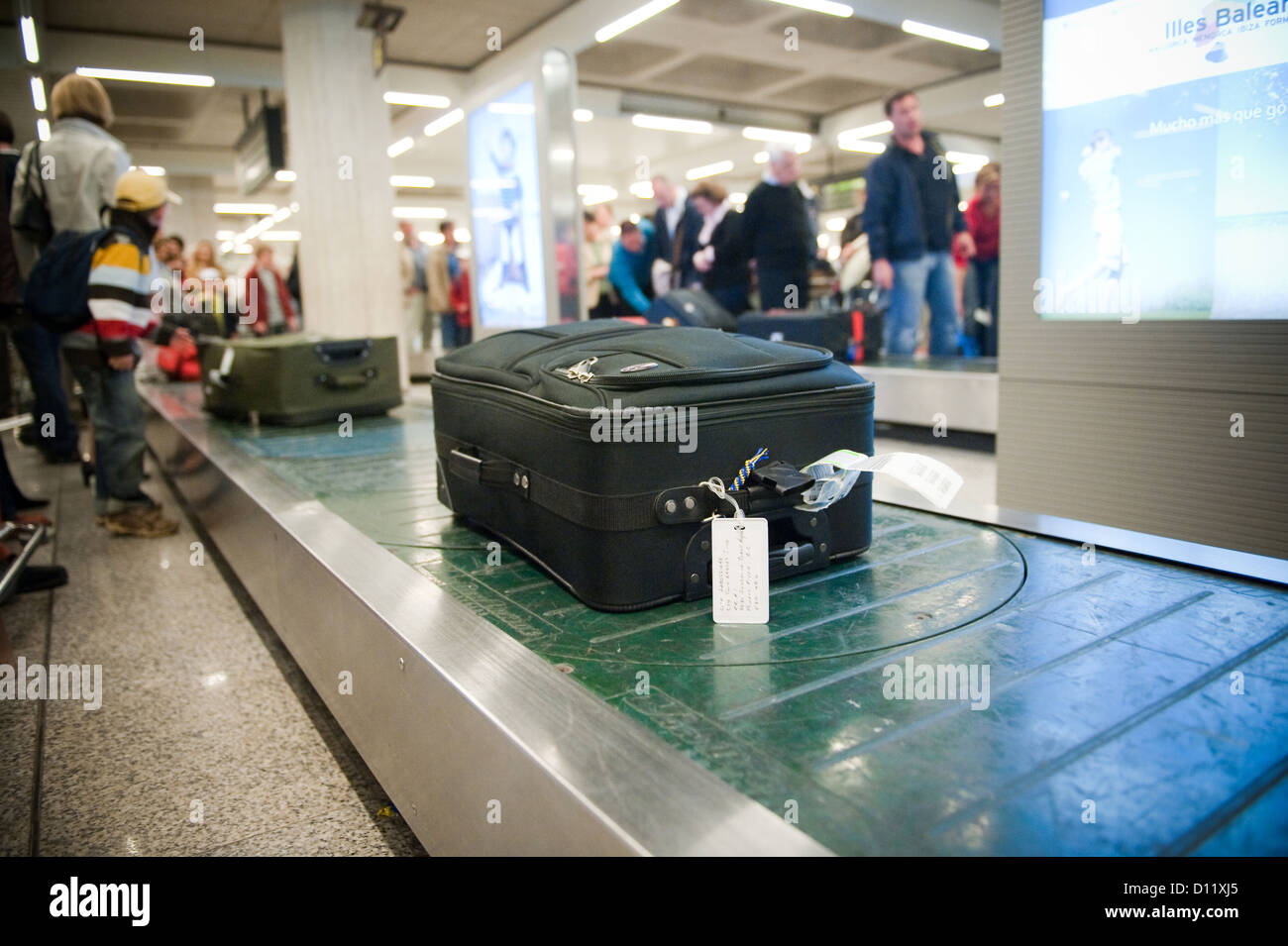 Palma, Majorca, Spain, baggage belt at Palma airport Stock Photo Alamy
