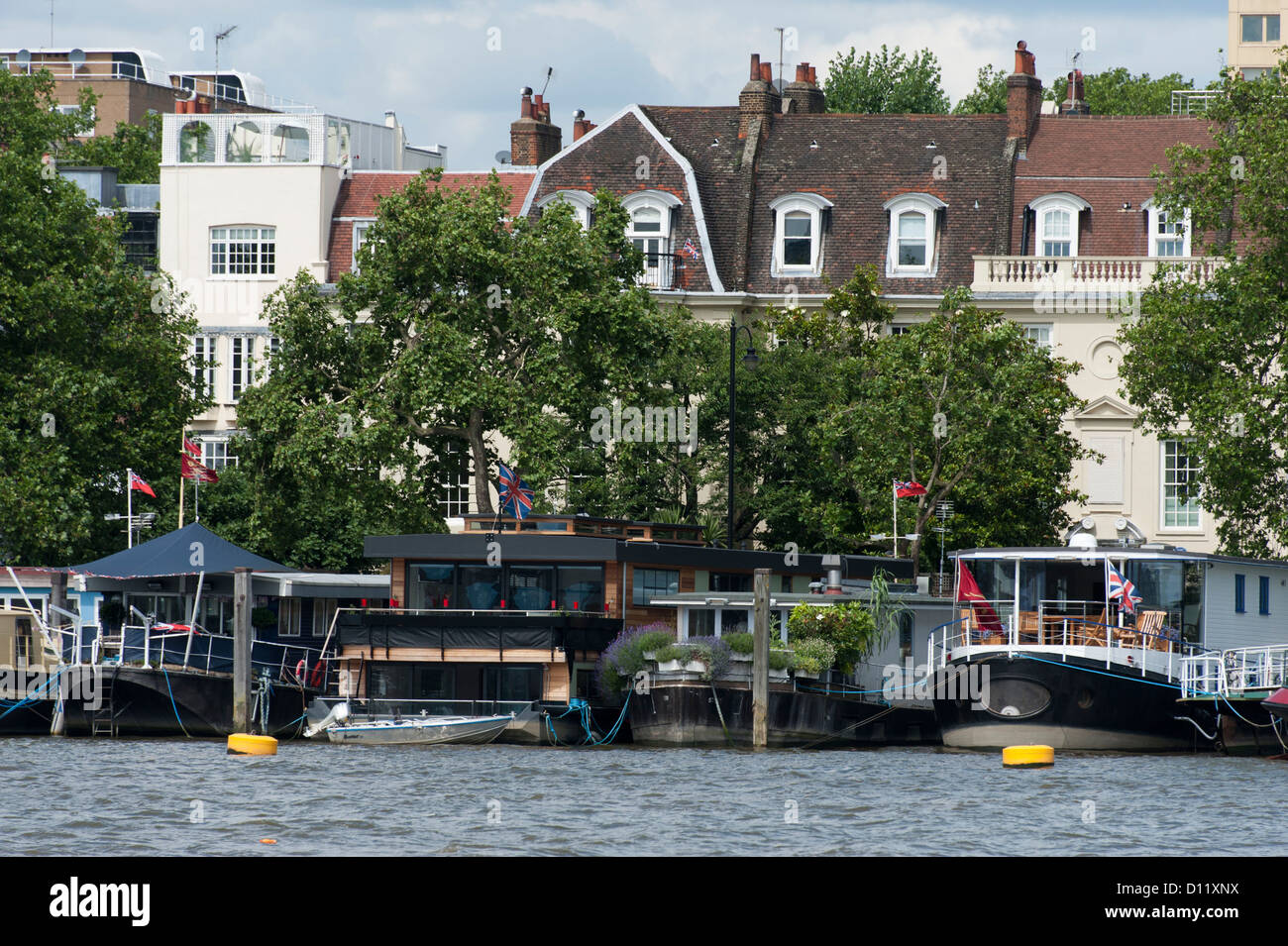 House Boats, Chelsea, London Stock Photo Alamy