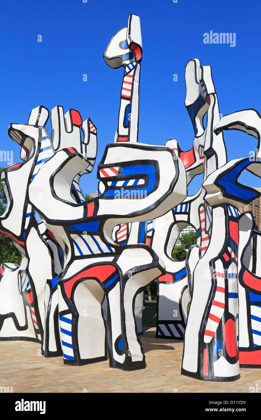 Monument Au Fantome by Jean Dubuffet,Discovery Park,Houston,Texas,USA Stock Photo