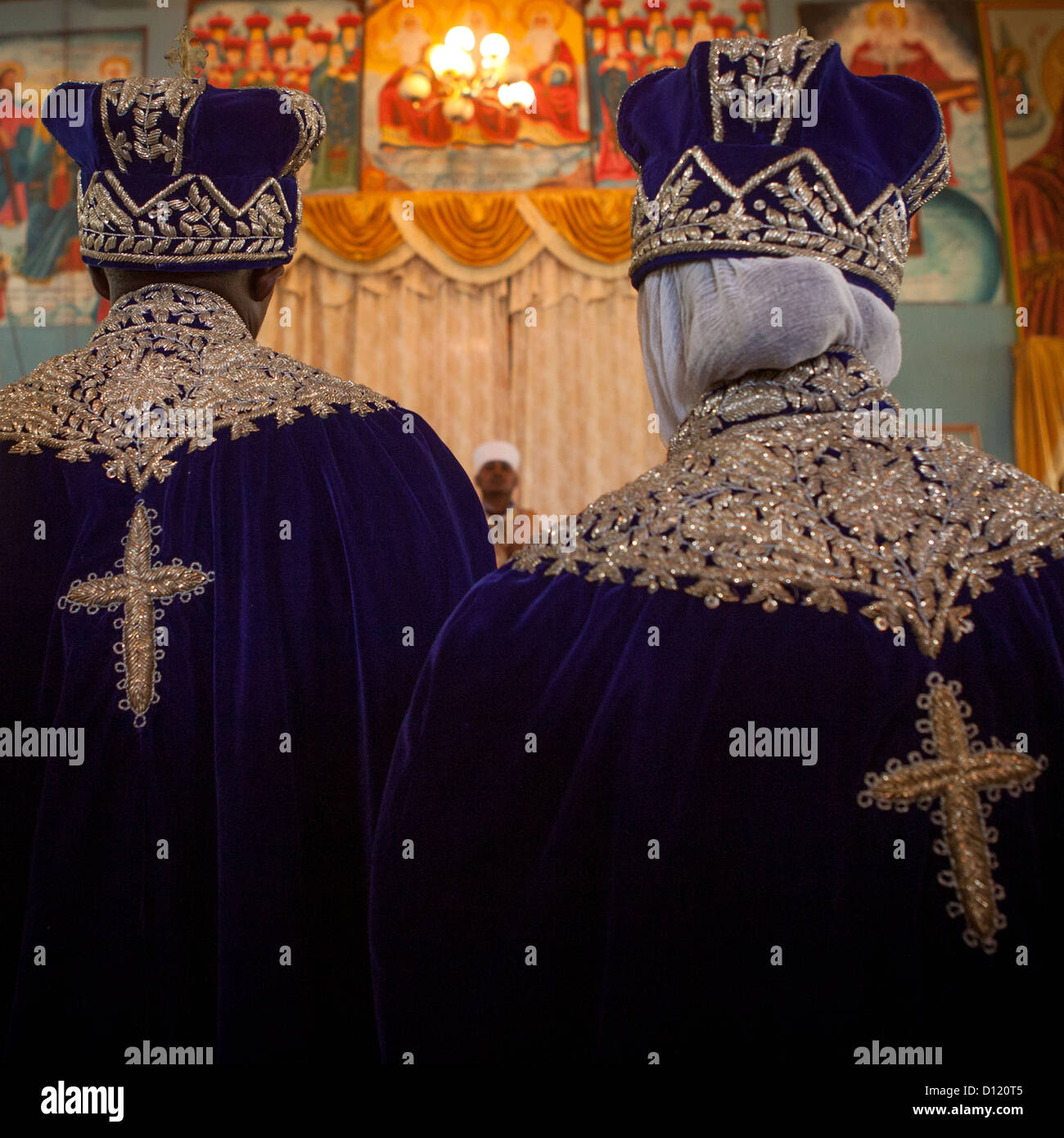 Newlywed Couple During An Ethiopian Wedding In An Orthodox Church