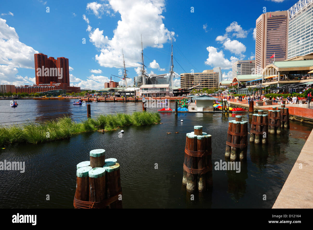 Baltimore Maryland, inner harbor Stock Photo