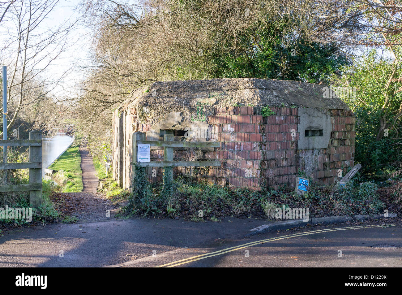 World War 2 Type 22 British Pill Box observation point. Grade 2 listed