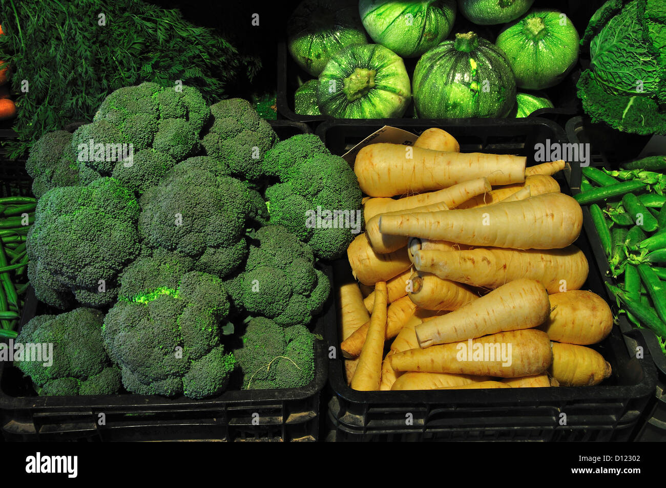 A display of fresh vegetables UK Stock Photo Alamy