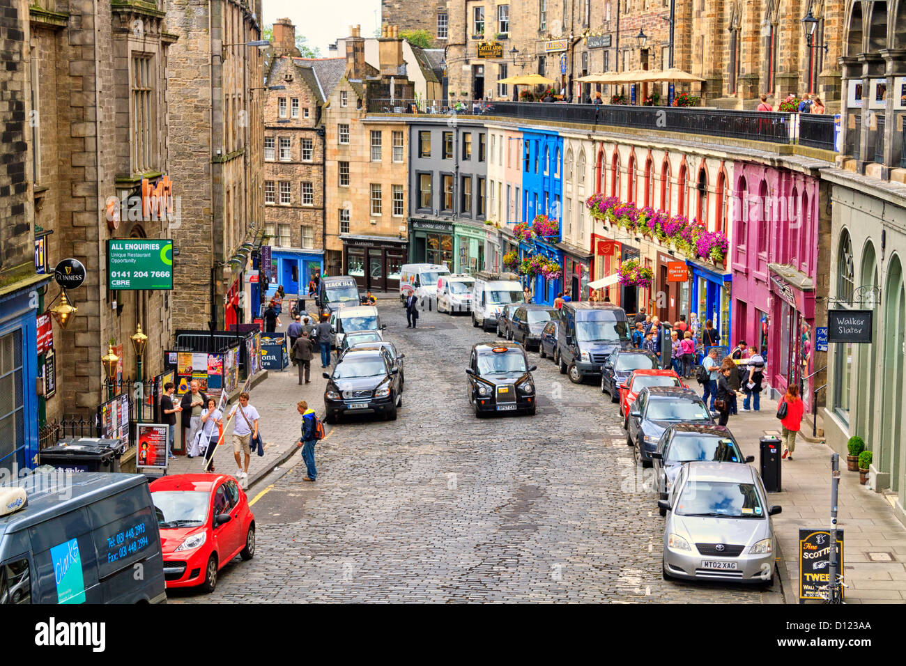 Victoria Street, Edinburgh, Scotland Stock Photo