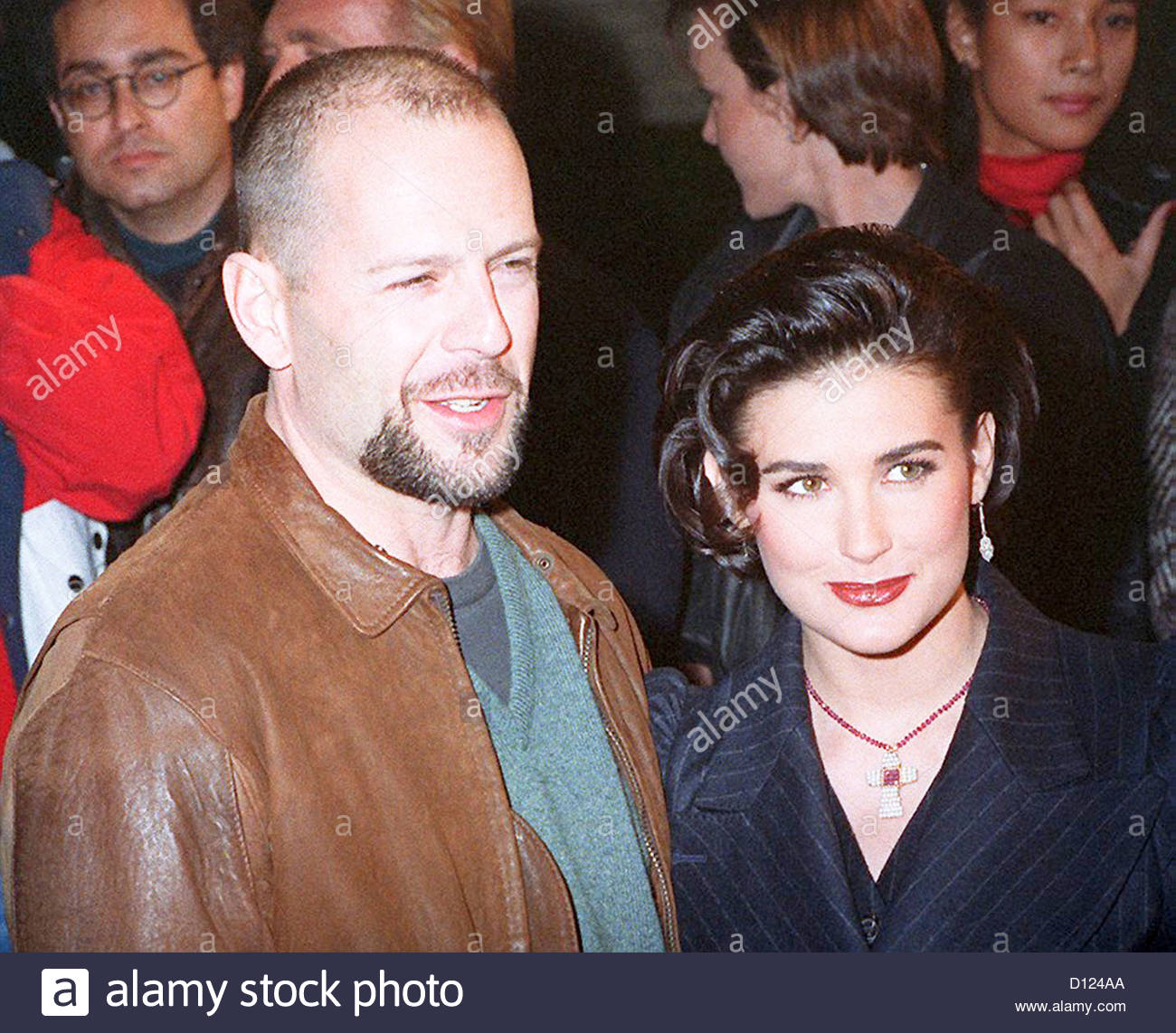 demi moore husband bruce willis portrait person a Stock Photo 52293090