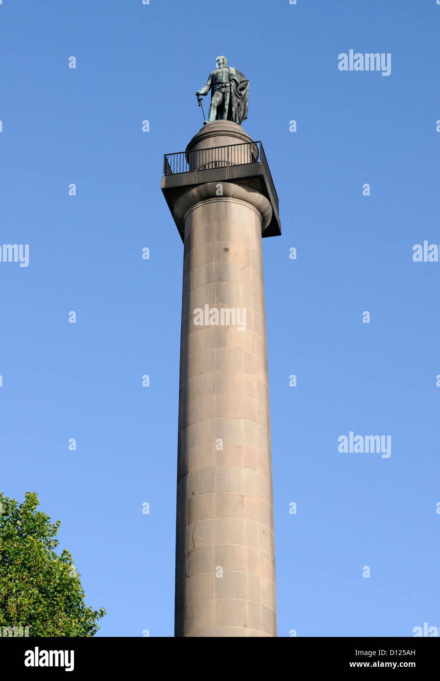 The Duke of York Column. A monument to Prince Frederick, Duke of York,  'The Grand Old Duke of York', second son of King George Stock Photo