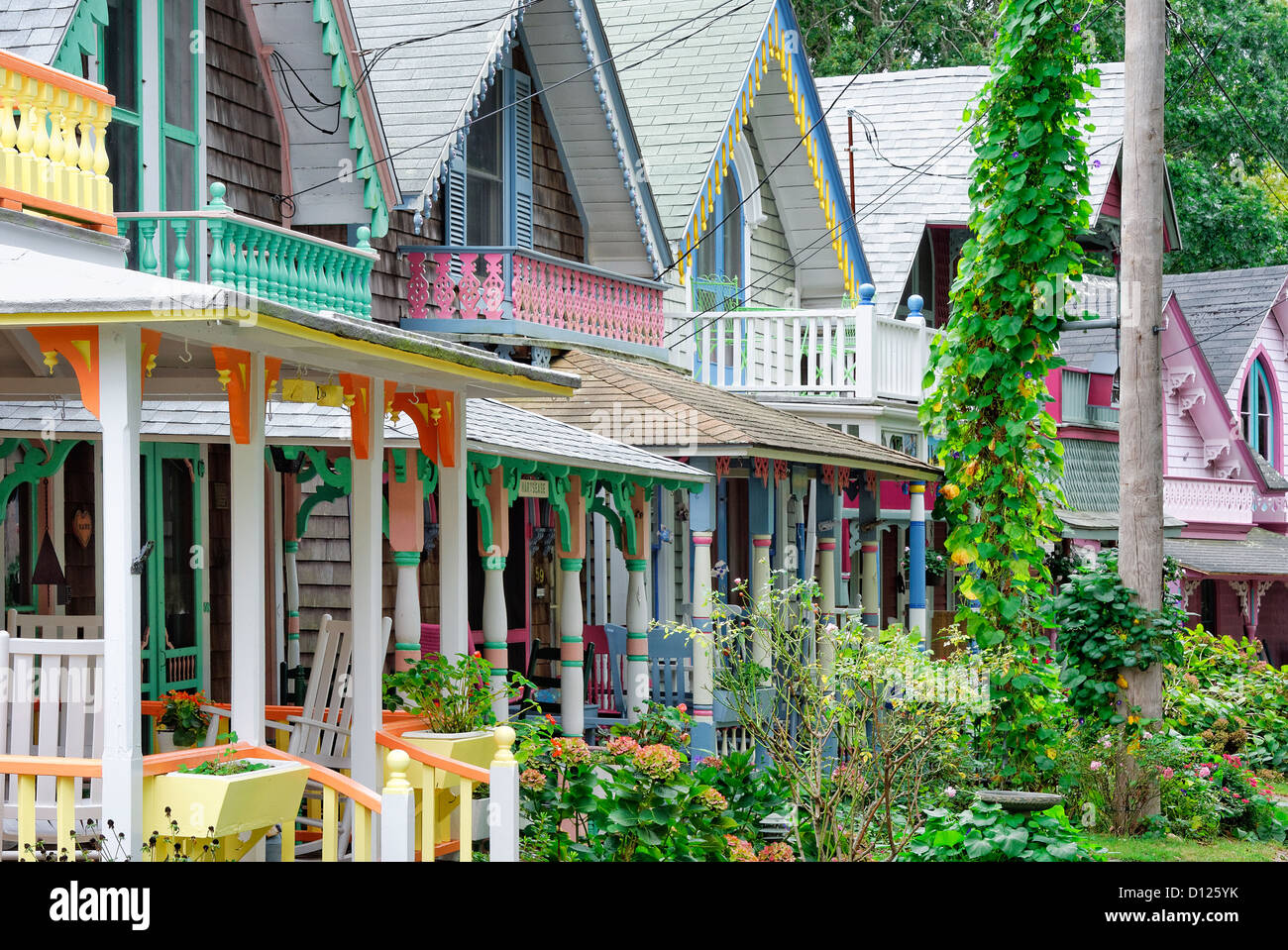 Gingerbread Cottages Oak Bluffs Martha S Vineyard Massachusetts