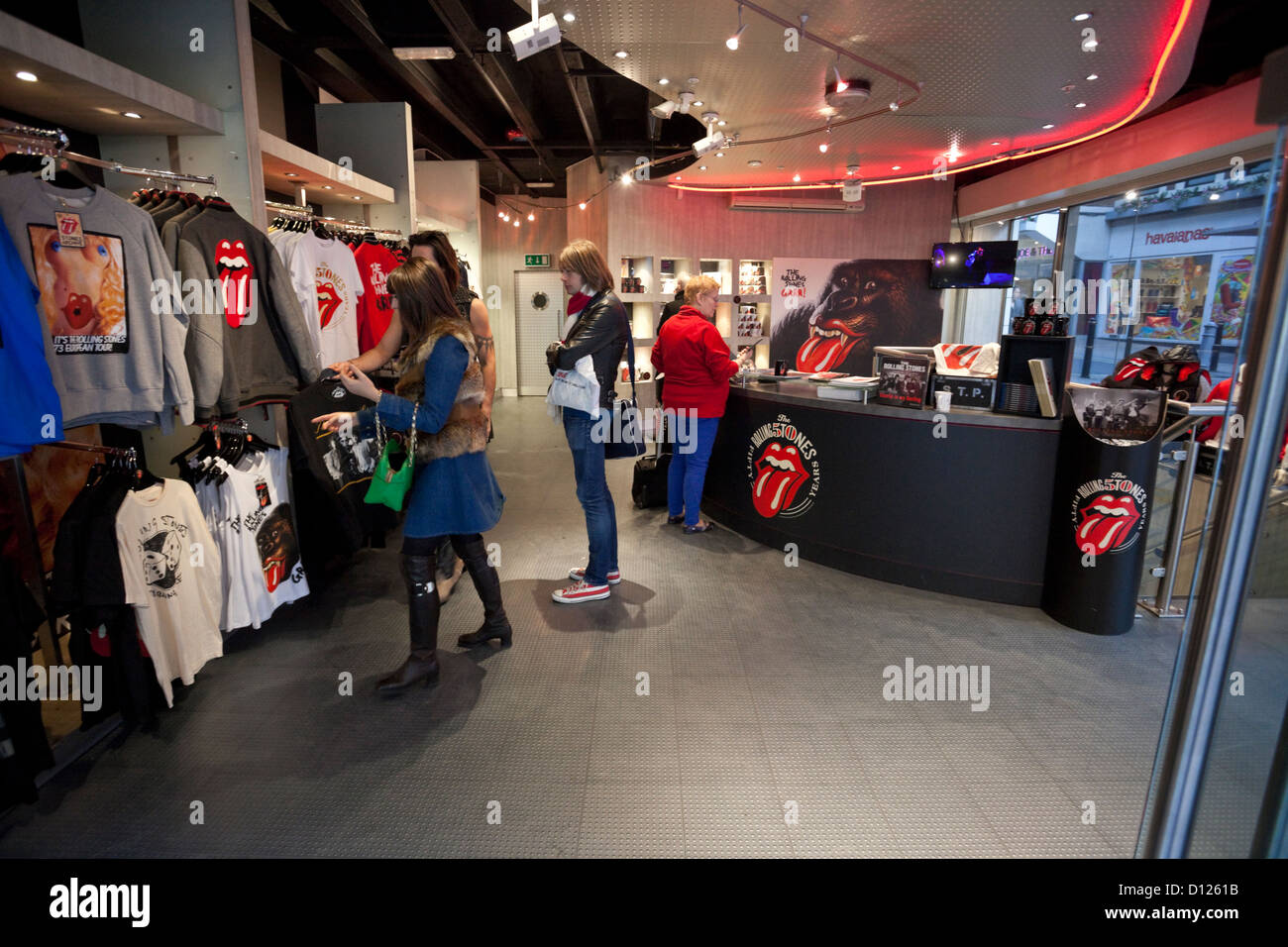 The Rolling Stones Shop commemorating 50 years of the band, Carnaby Street,  London, England, UK Stock Photo - Alamy