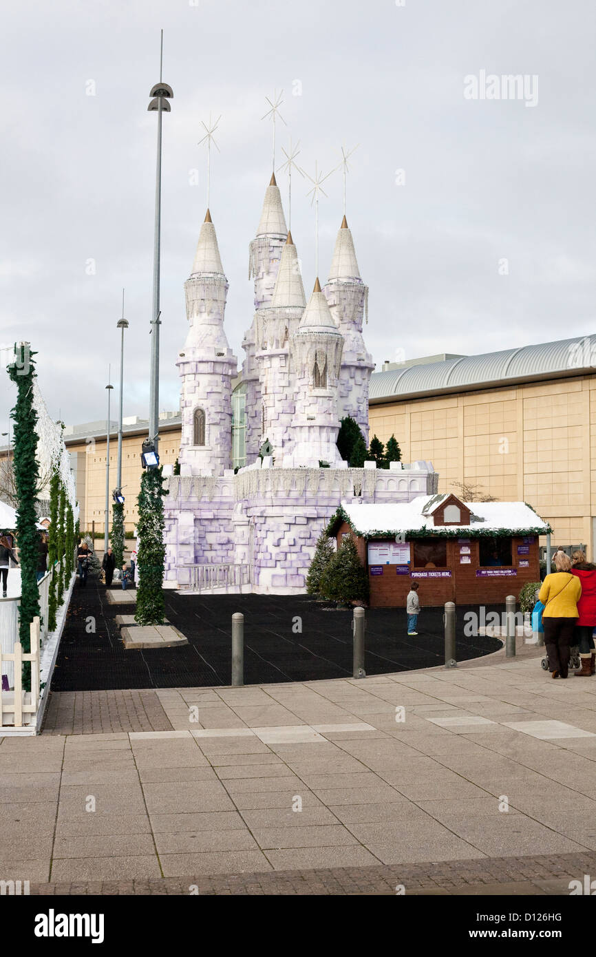 enchanted ice castle at cribbs causeway Stock Photo Alamy