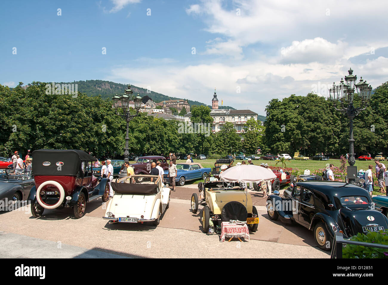 International classic car meeting Baden-Baden, Germany Stock Photo