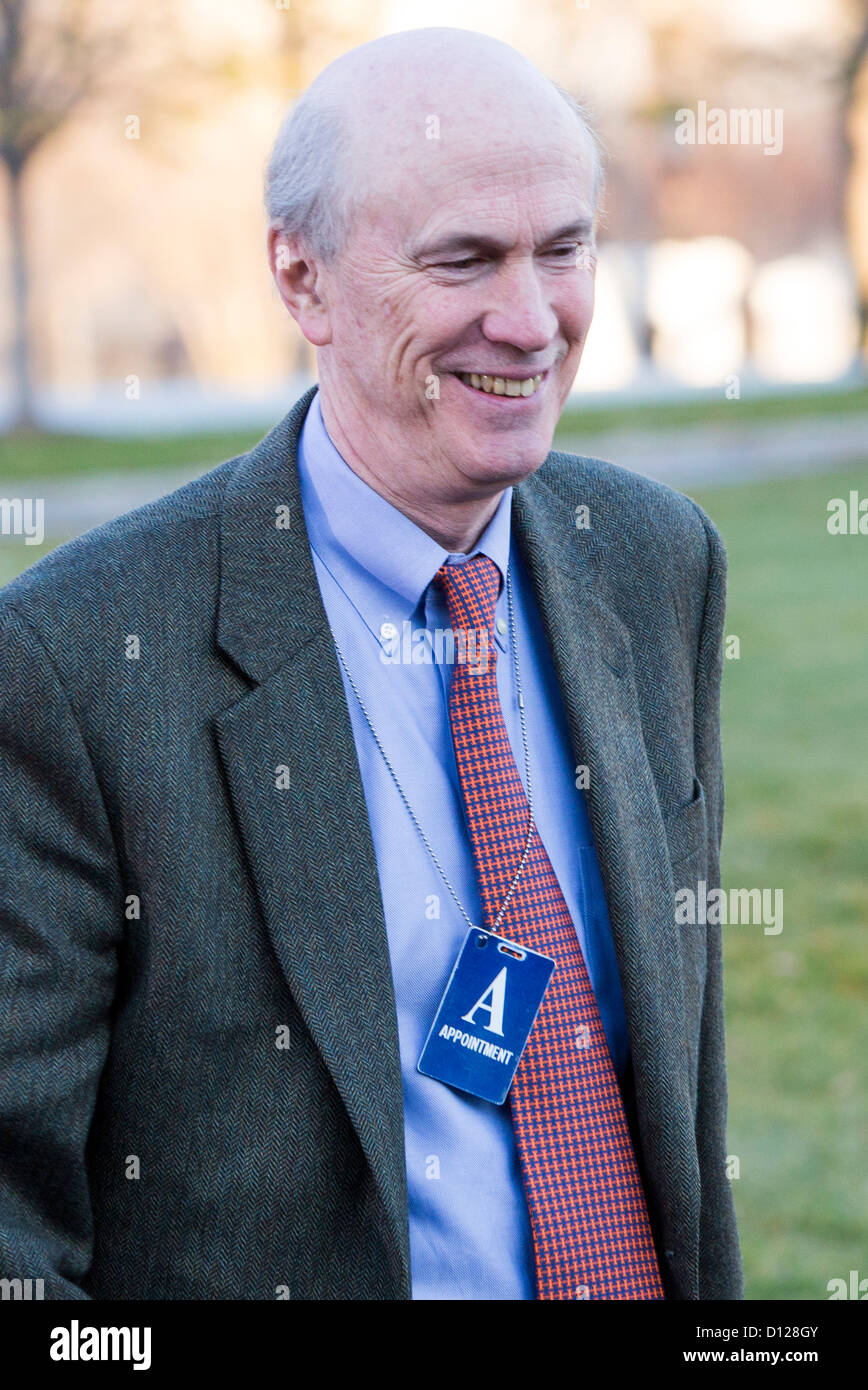 Frank Blake, Chairman and CEO of The Home Depot arrives at the White House. Stock Photo