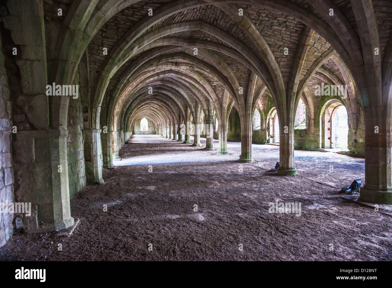 Cellarium At Fountains Abbey; Aldfield North Yorkshire England Stock