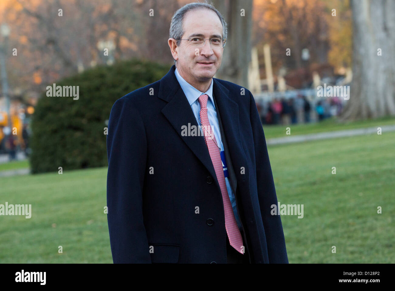 Brian Roberts, Chairman and CEO of Comcast arrives at the White House. Stock Photo