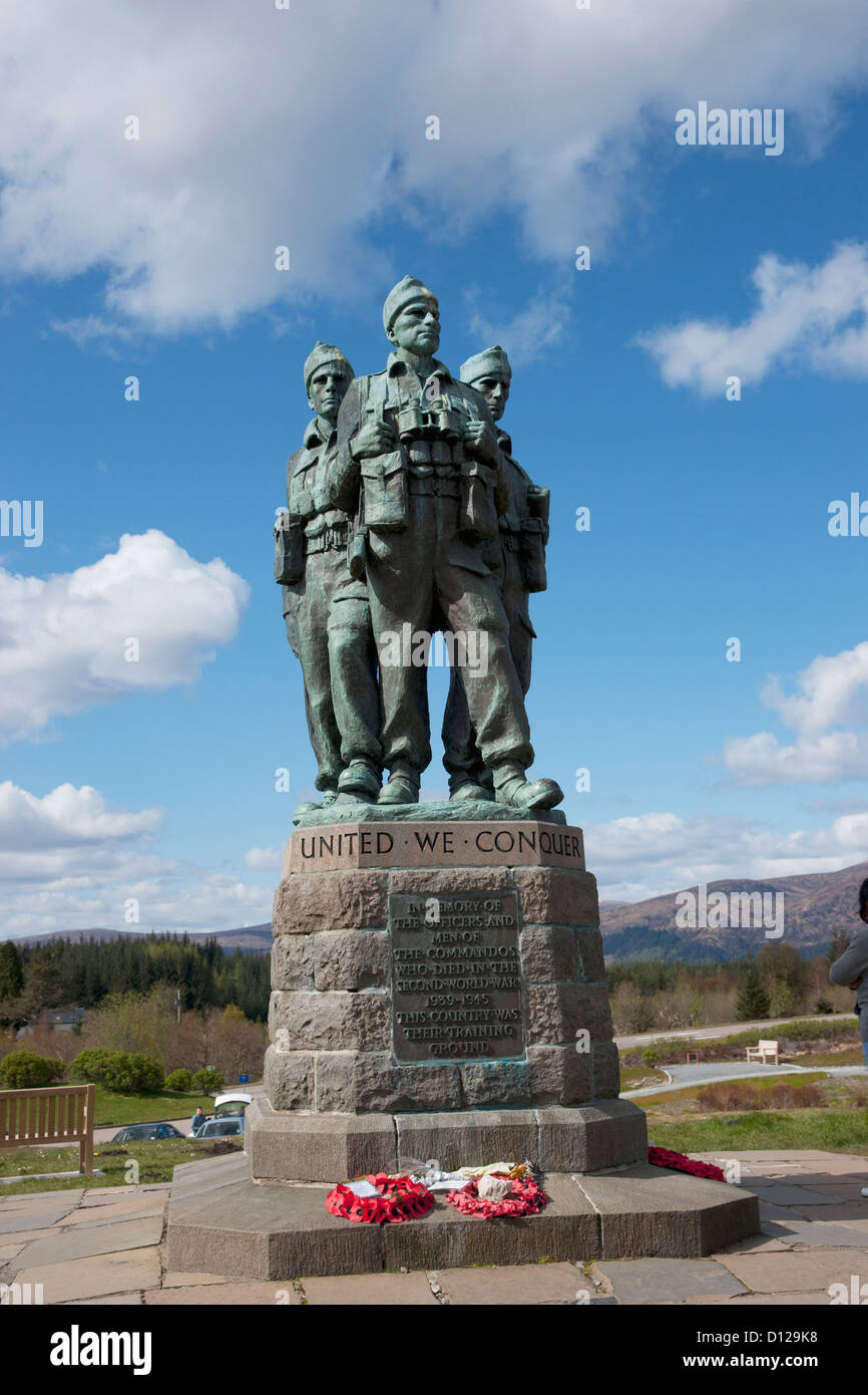 The Commando Memorial; Spean Bridge Village Scotland Stock Photo - Alamy