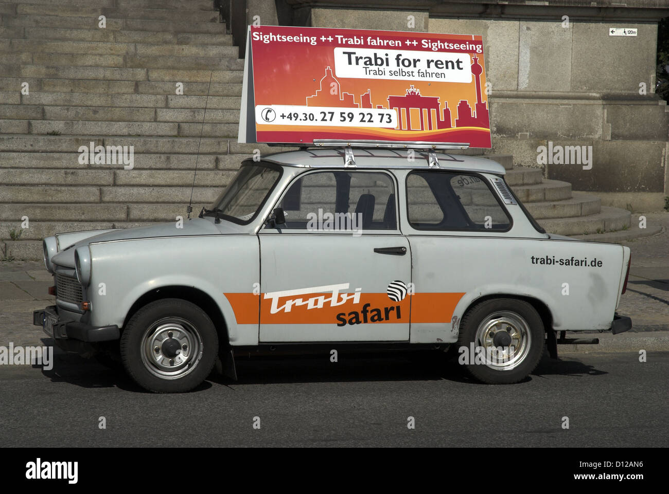 Trabant Car for Sightseeing Berlin Germany Stock Photo