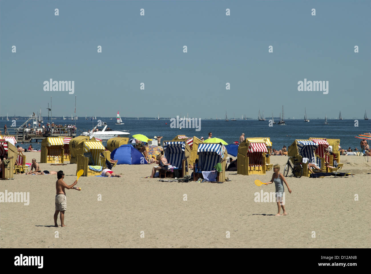 Beach Travemunde Germany Stock Photo - Alamy