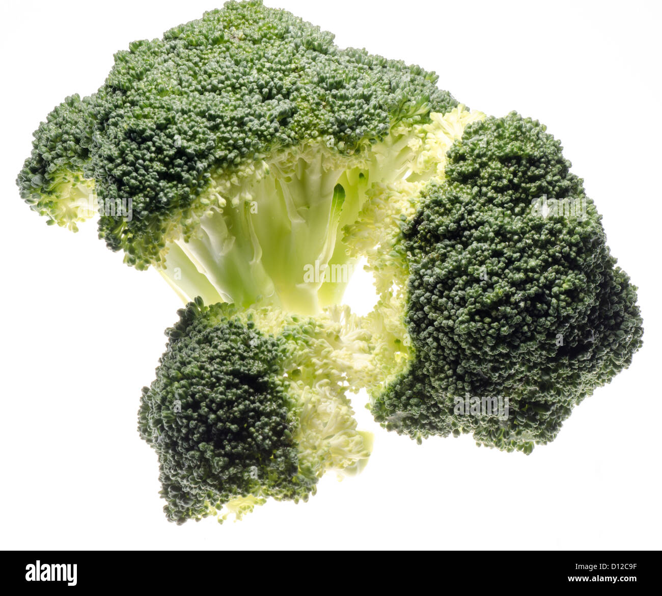 vegetable green broccoli isolated on white Stock Photo
