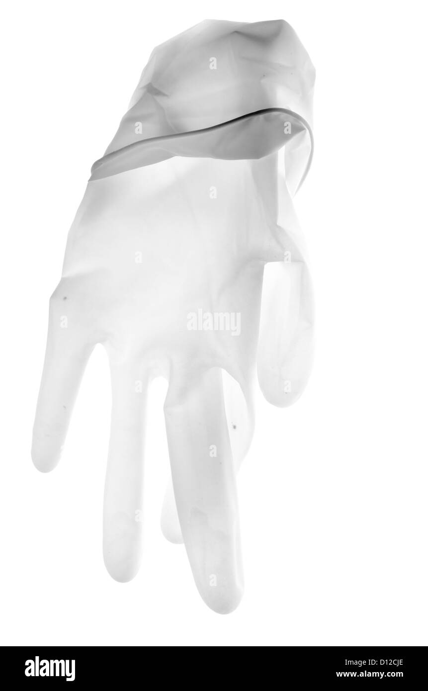 medical glove isolated isolated on white Stock Photo