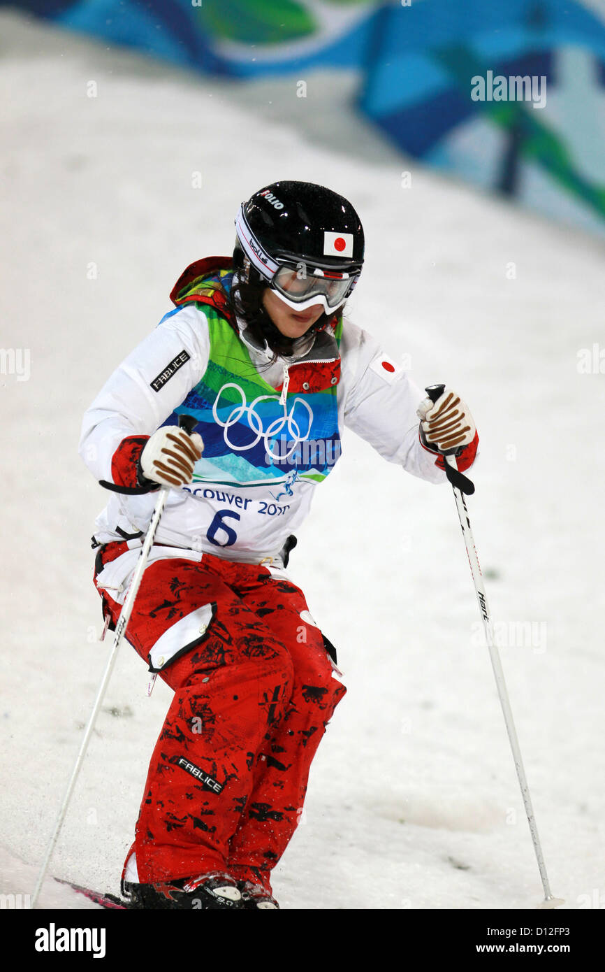 Aiko Uemura (JPN),  FEBRUARY 13, 2010 - Moguls :  Aiko Uemura of Japan competes the women's freestyle skiing moguls final on Cypress Mountain at the Vancouver 2010 Olympics in Vancouver, British Columbia, Canada.   (Photo by Akihiro Sugimoto/AFLO SPORT) [1080] Stock Photo