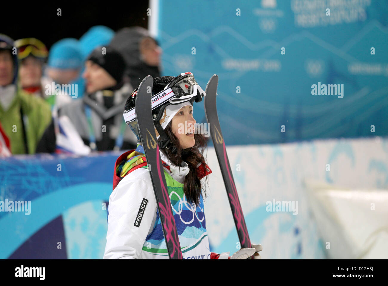 Aiko Uemura (JPN),  FEBRUARY 13, 2010 - Moguls :  Aiko Uemura of Japan after the women's freestyle skiing moguls final on Cypress Mountain at the Vancouver 2010 Olympics in Vancouver, British Columbia, Canada.   (Photo by Koji Aoki/AFLO SPORT) [0008] Stock Photo