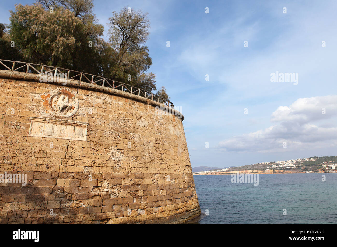 The Sabbionara Bastion and Gate at Chania on Crete, Greece. Stock Photo