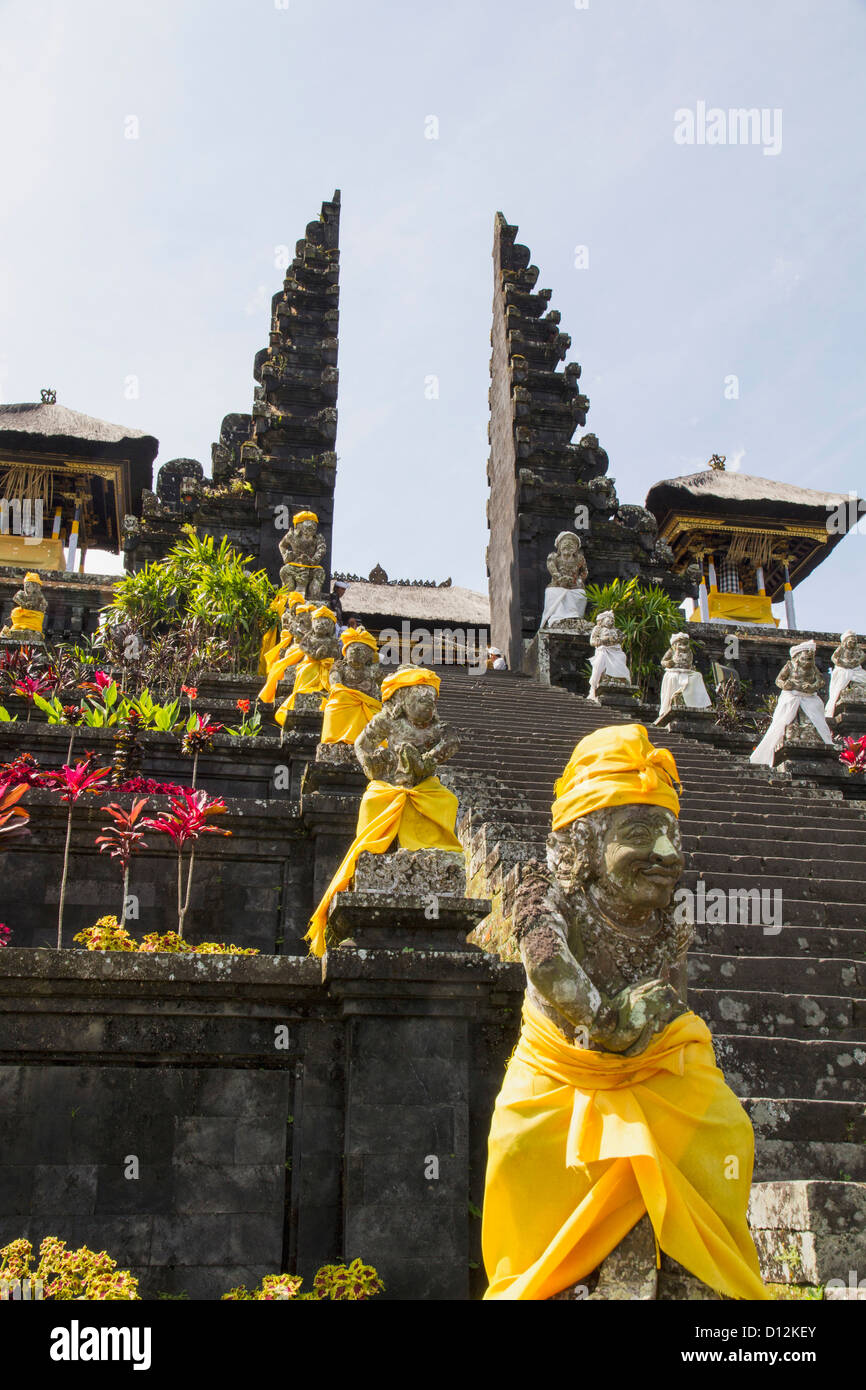 Indonesia, Bali, View of Pura Besakih Temple Stock Photo