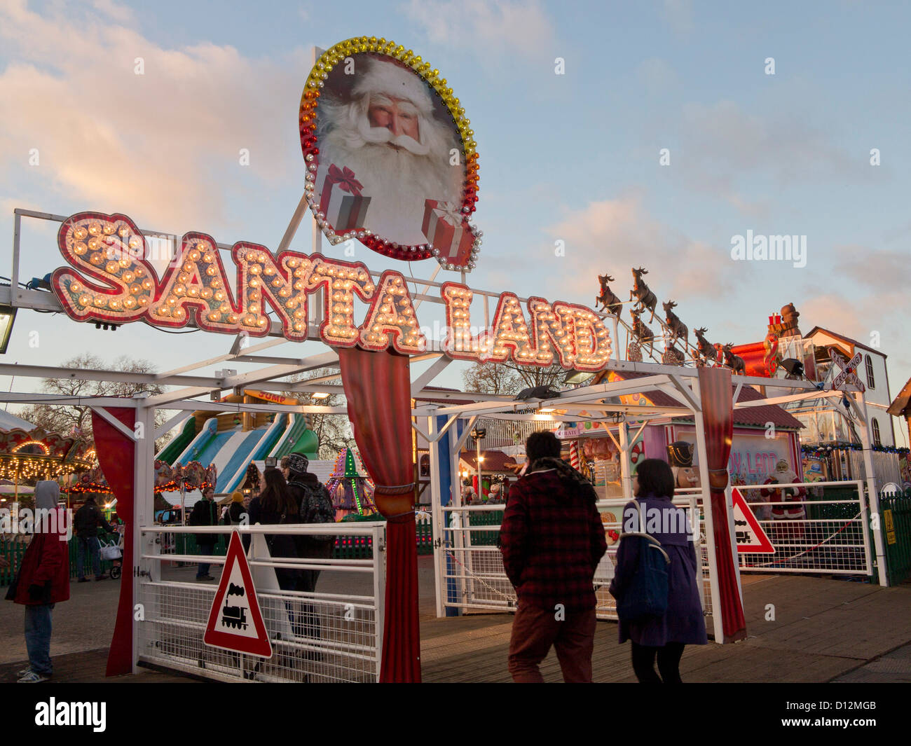 Hyde Park Winter Wonderland Christmas Fair, London, England, UK Stock