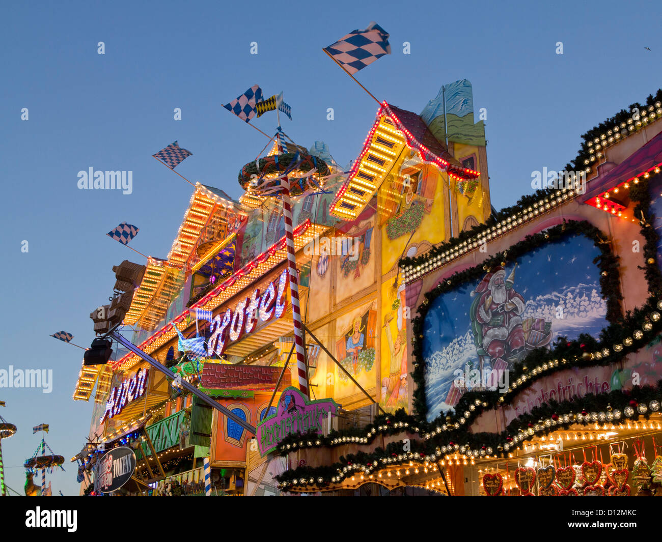 Hyde Park Winter Wonderland Christmas Fair, London, England, UK Stock
