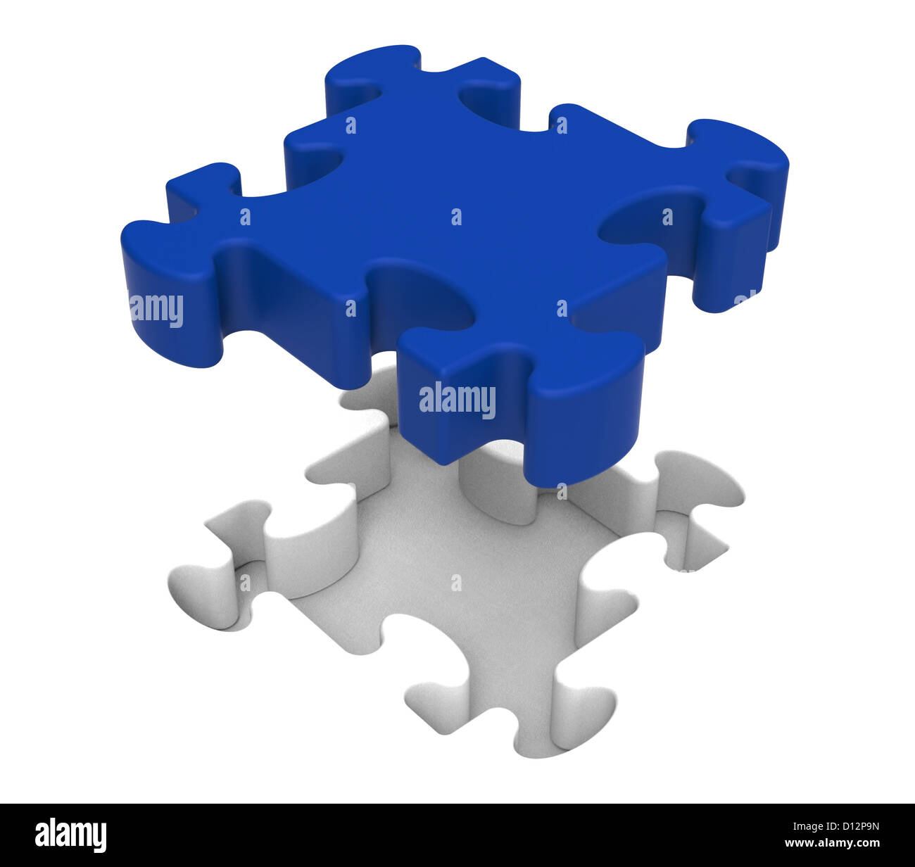 Puzzle piece showing simple hi-res stock photography and images - Alamy