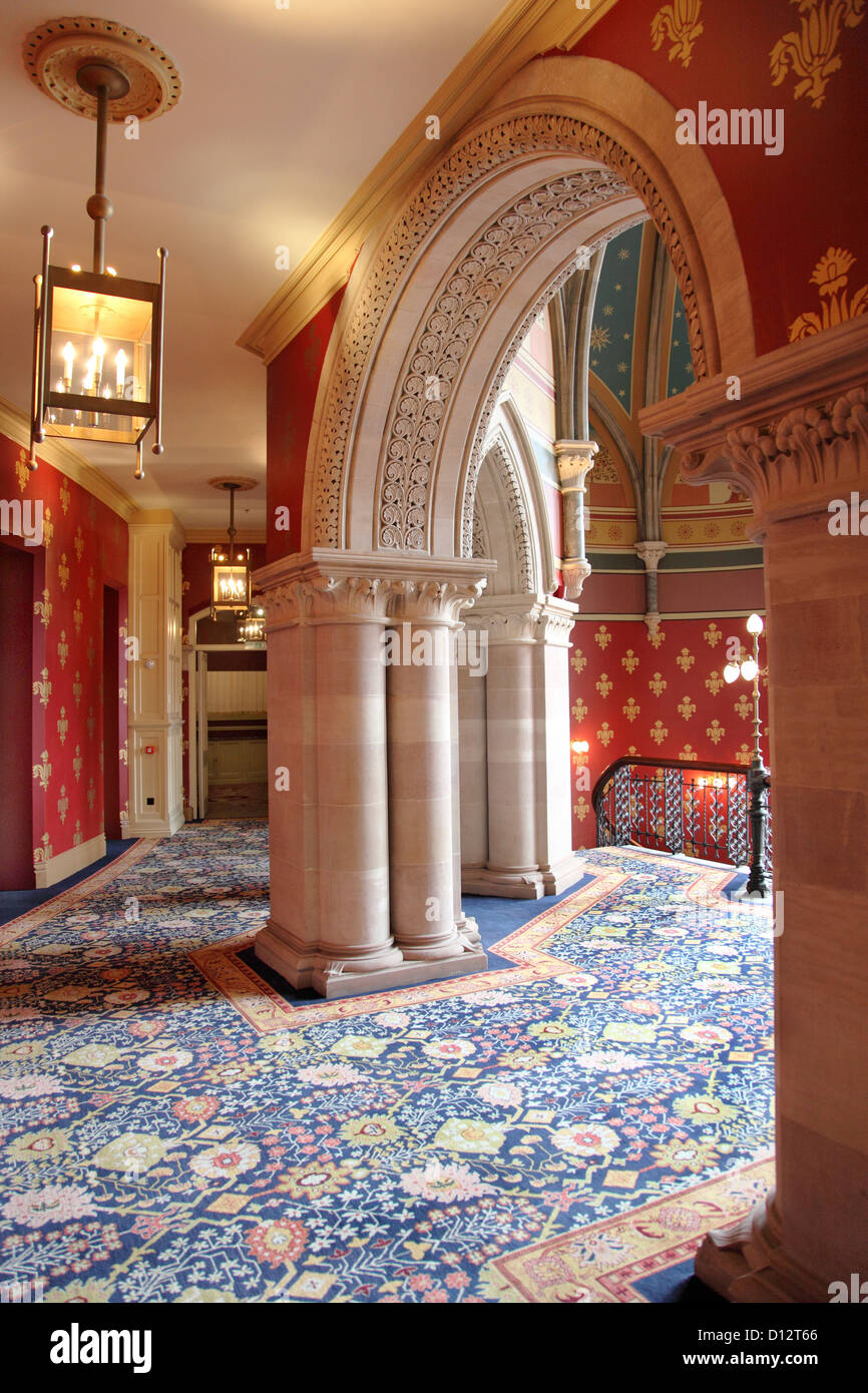 Interior of the newly refurbished St Pancras Renaissance Hotel, London ...