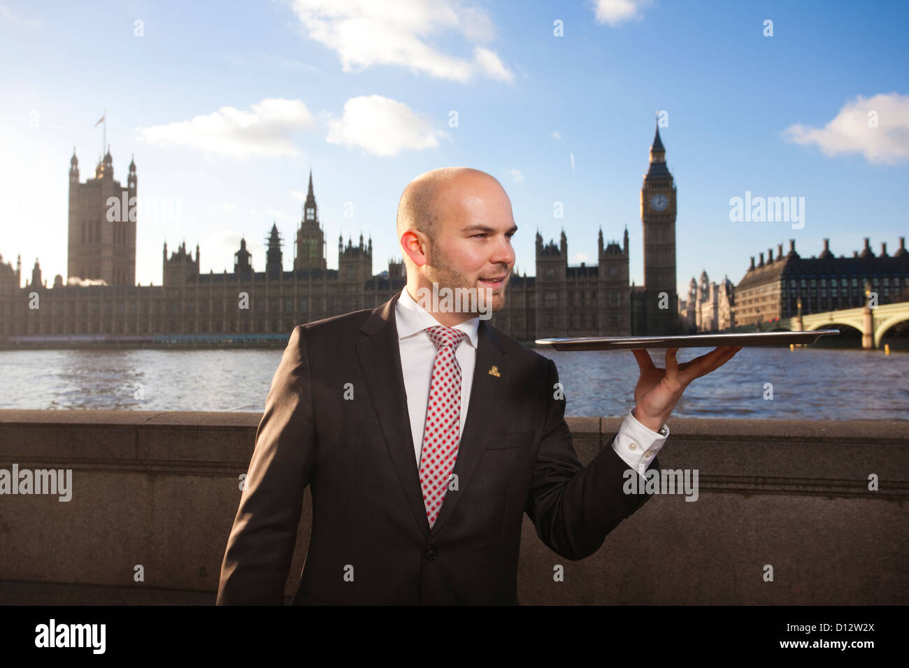 Tourism & Hospitality Management Graduate, London, UK Stock Photo