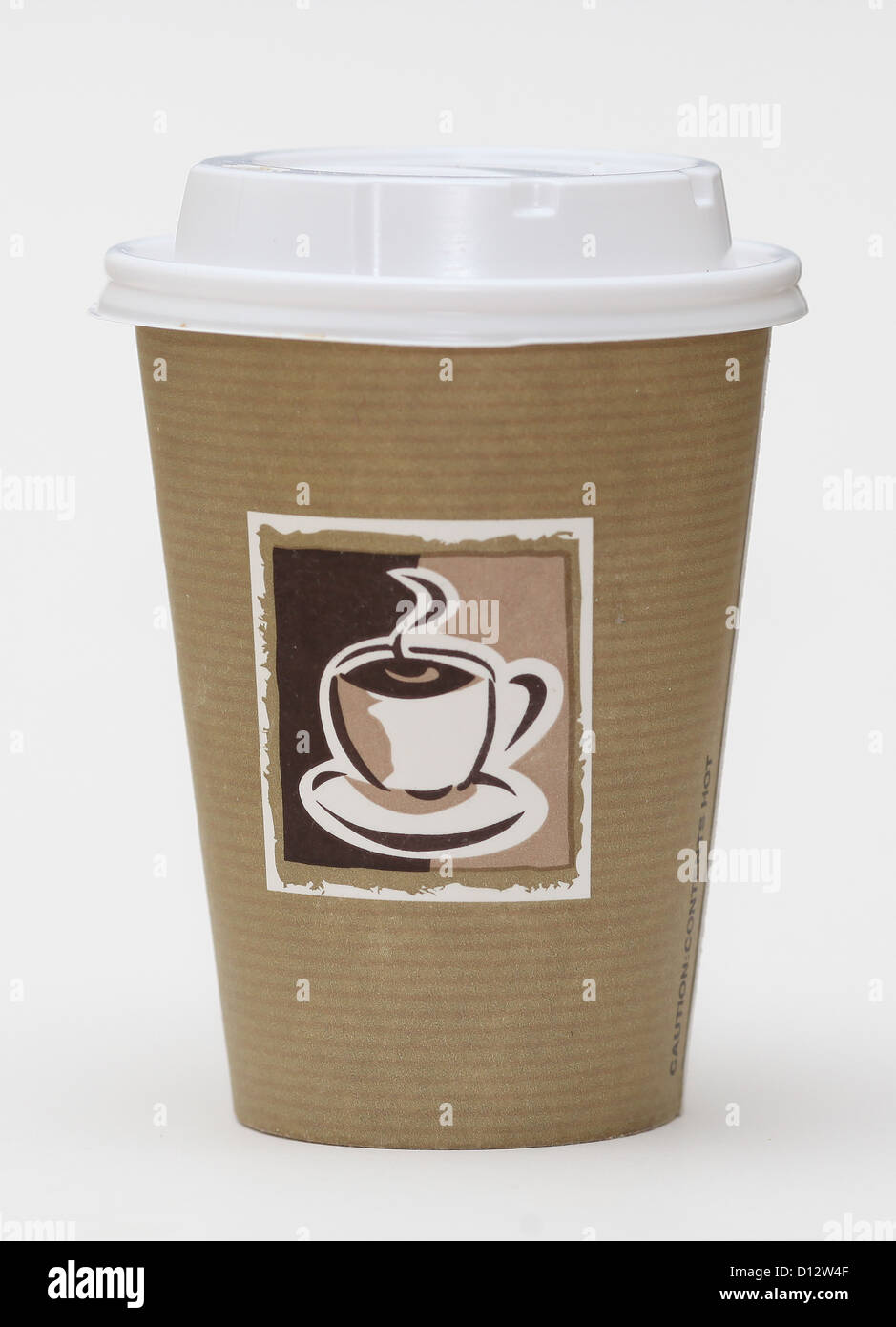 Recyclable paper coffee cup with plastic lid Stock Photo Alamy