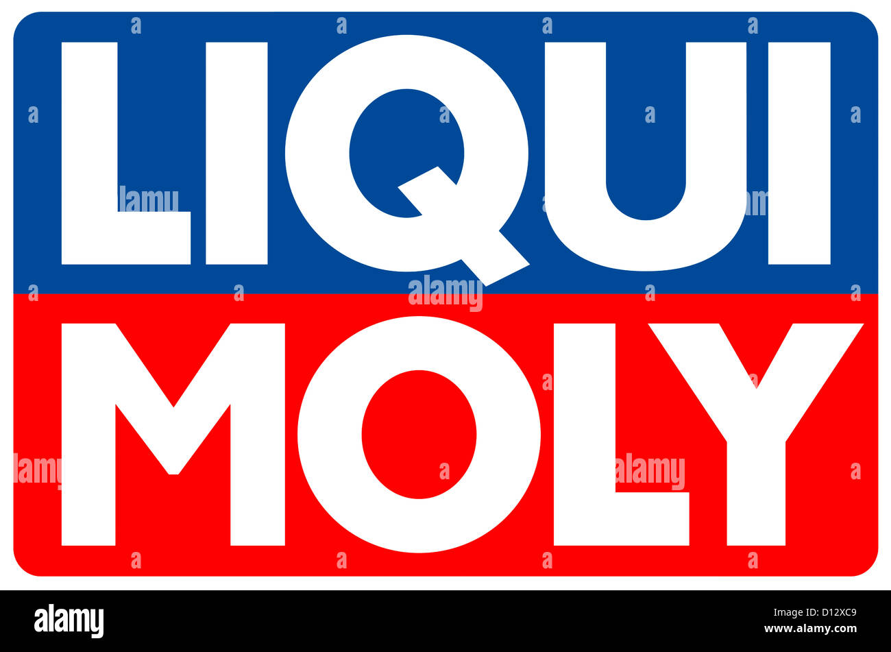 Logo of the German engine oil manufacturer Liqui Moly GmbH with seat in Ulm. Stock Photo