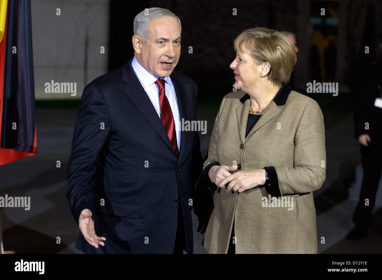 German Chancellor Angela Merkel, right, welcomes the Prime Minister of ...