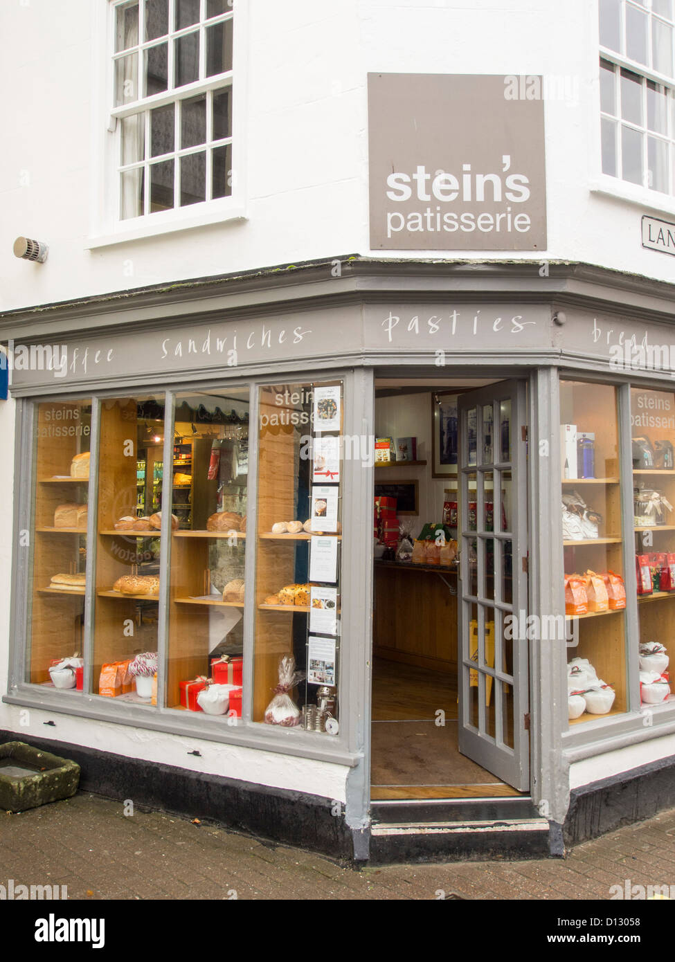 Rick Stein's Patisserie in Padstow, part of his empire of shops, hotels, restaurants, cafe's etc Stock Photo