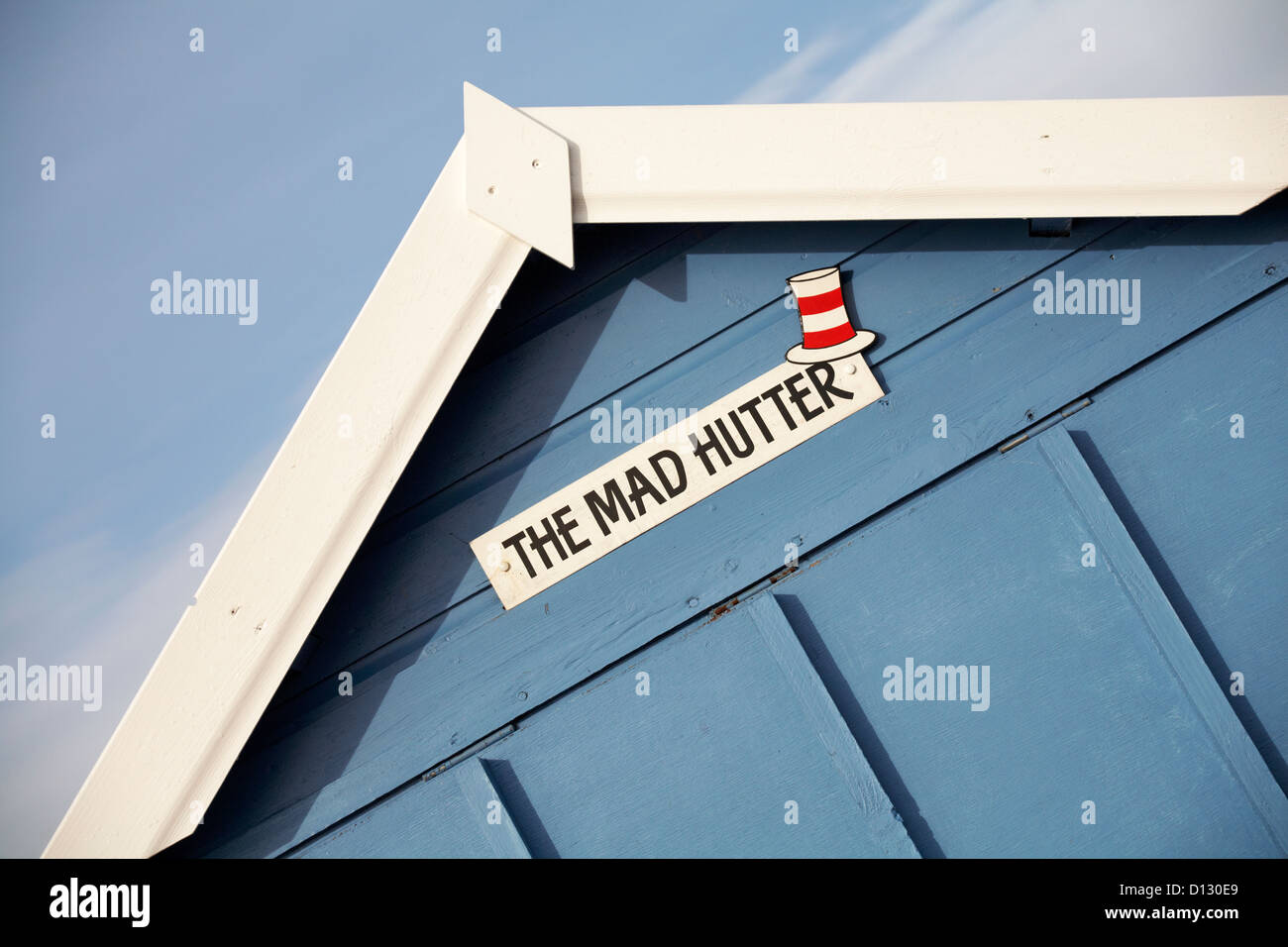 The mad hutter beach hut detail hi-res stock photography and images - Alamy