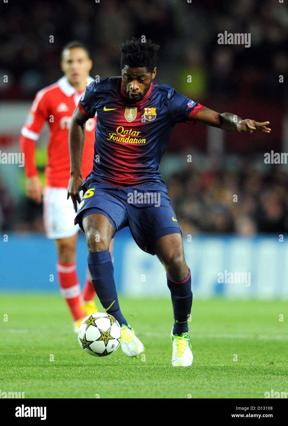 05.12.2012. Barcelona, Spain.   Alex Song Barcelona.   Barcelona versus Benfica of Lisbon  UEFA Champions league football group stages. Stock Photo