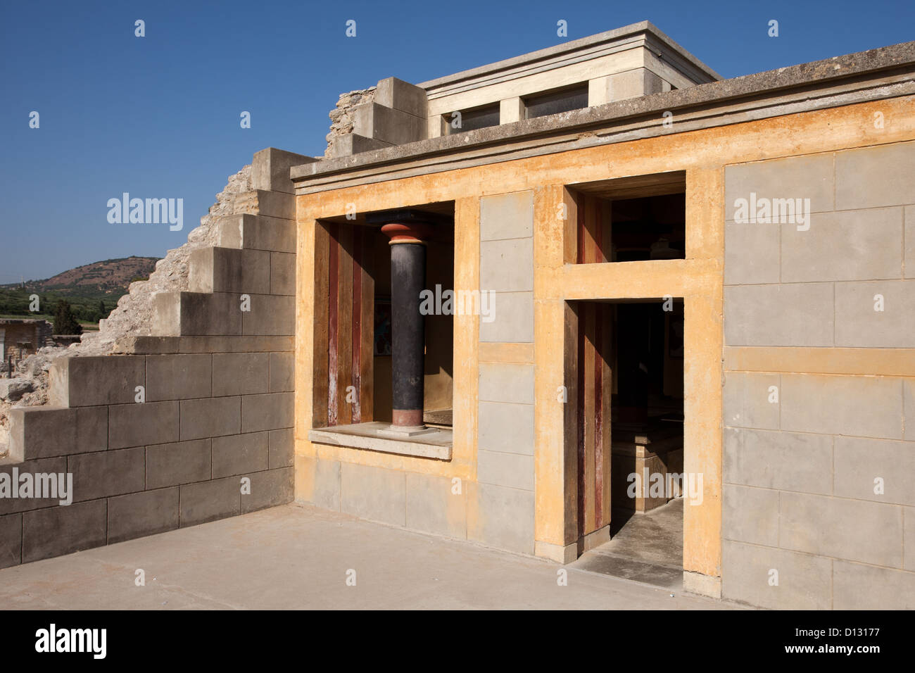 Knossos: East Wing Stock Photo