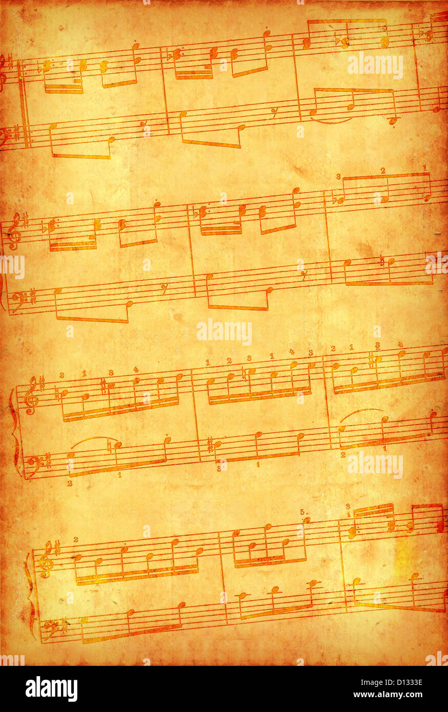 Grunge retro-styled musical background Stock Photo - Alamy