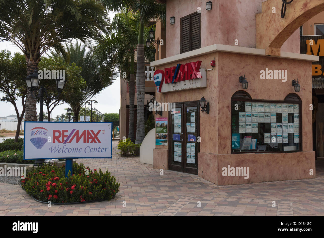 RE/MAX real estate Center Office Aruba Stock Photo Alamy