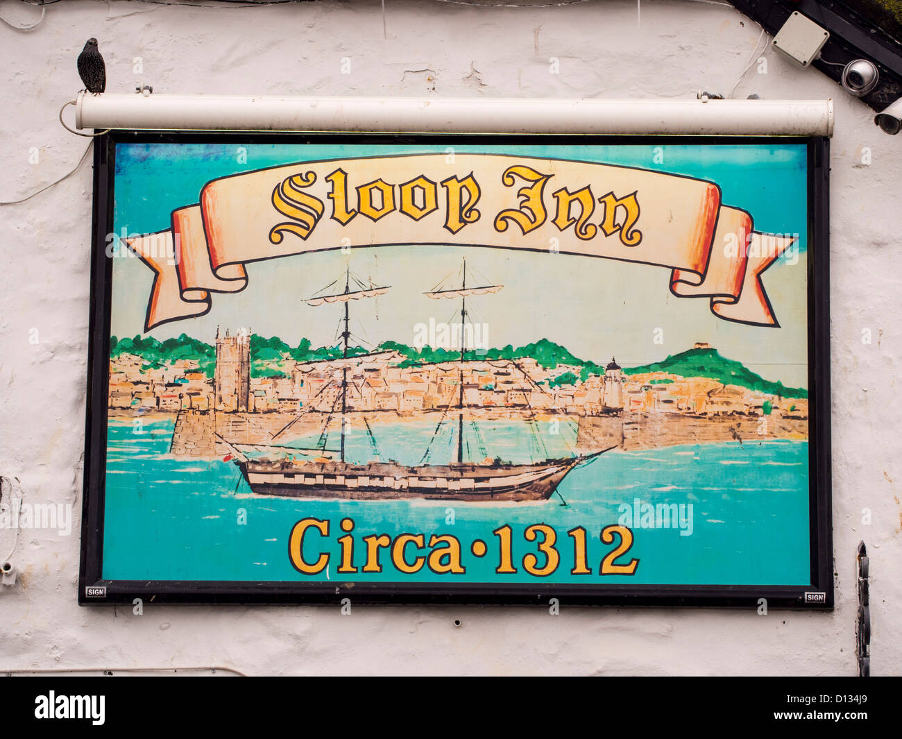 The Sloop Inn, an ancient pub in St Ives, Cornwall, UK Stock Photo Alamy