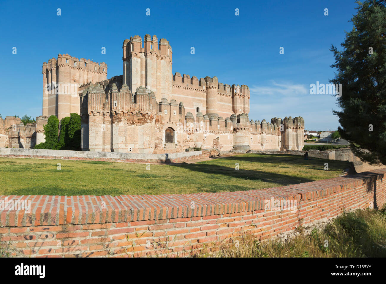 Coca Castle; Coca Segovia Province Spain Stock Photo Alamy