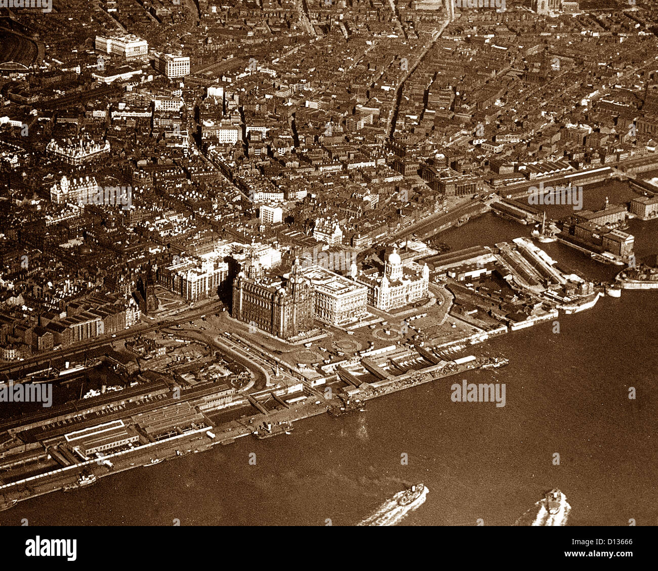 Liverpool from the air hires stock photography and images Alamy